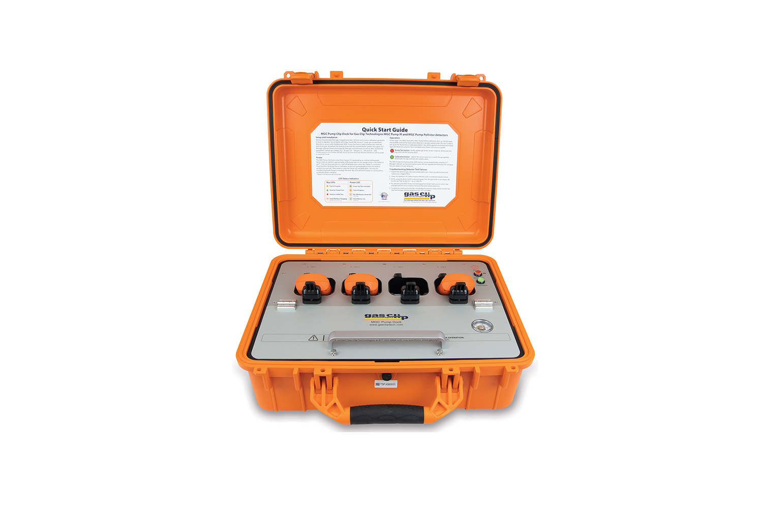 Basystemen Gas Clip Technologies Multi Gas Clip Pump Dock Afbeeldingen Front