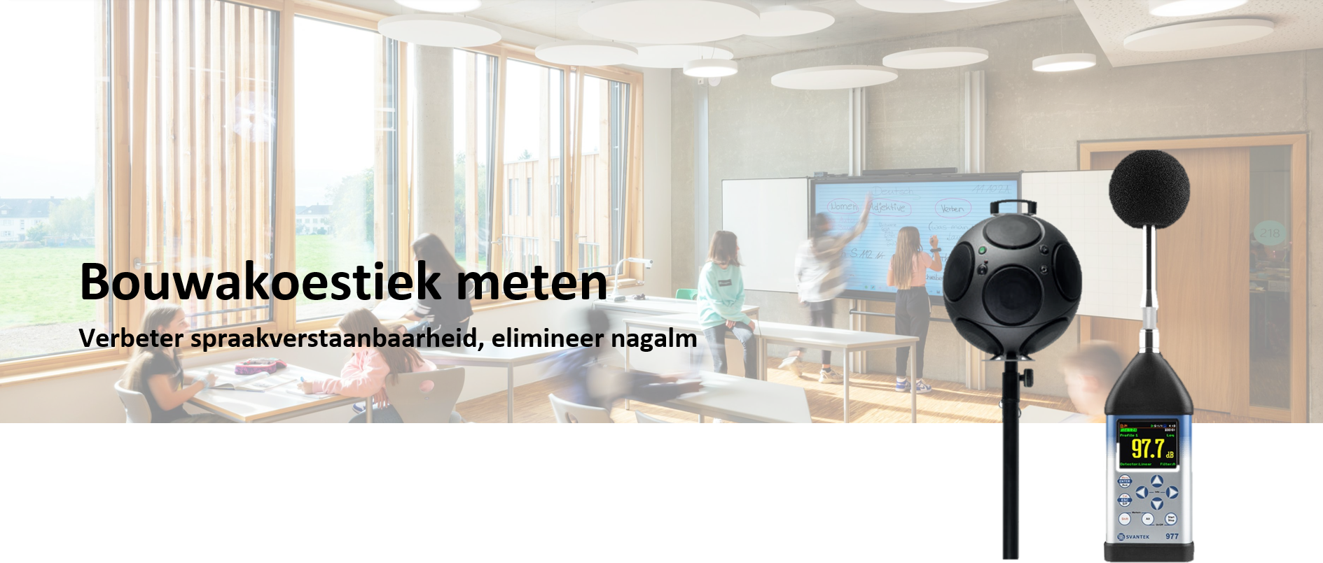 Basystemen Svantek SV 977D SV 90 303 Klasse 1 Geluidmeter Voor Bouwakoestiek Nagalm Meten Spraakverstaanbaarheid Meten (2)
